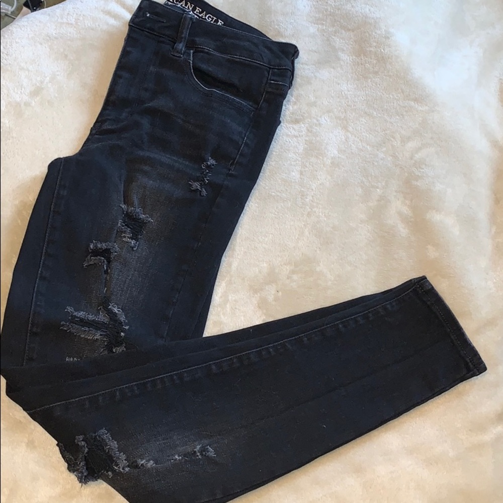 American eagle skinny jeans high waisted